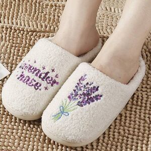Lavender Haze Taylor Swift NEW Fleece Home Slipper - The Eras Tour